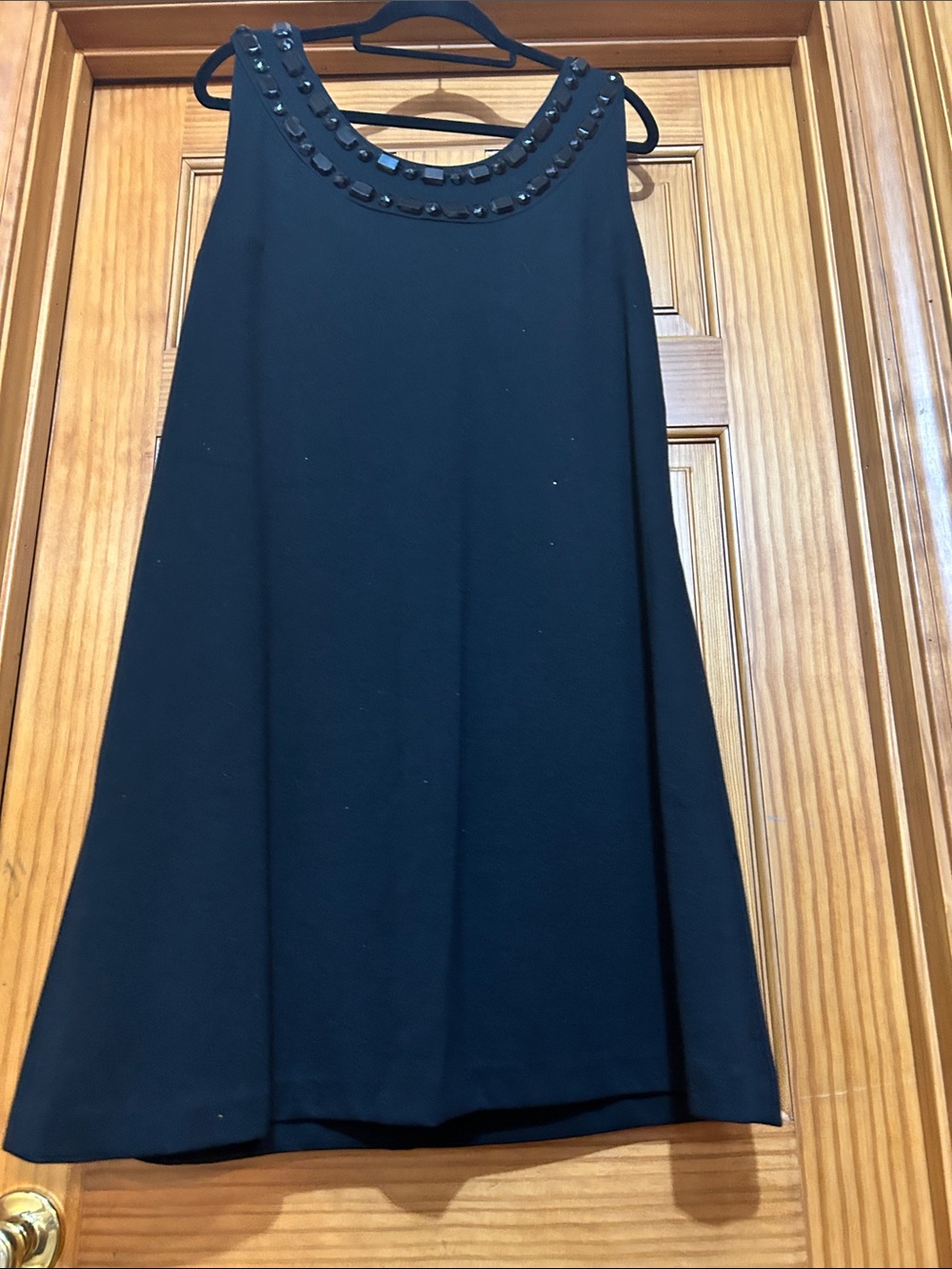 Target Black Mini Dress with Beaded Neckline
